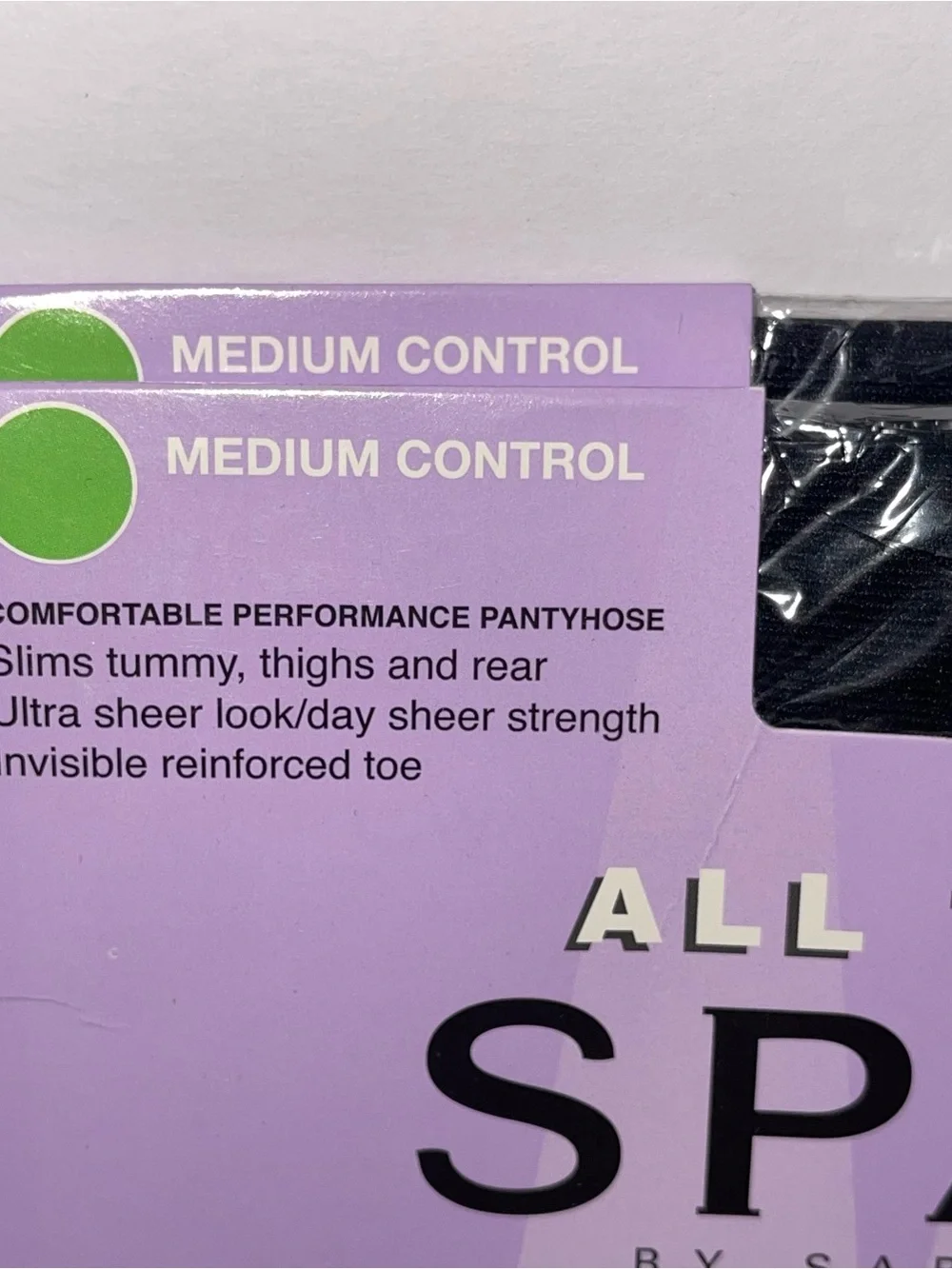 NEW 2 Pair Black SPANX Tights Stockings Size E